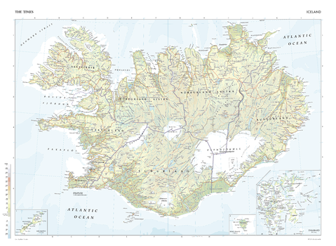 The Times Map of Iceland