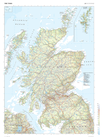 The Times Map of the United Kingdom: Scotland
