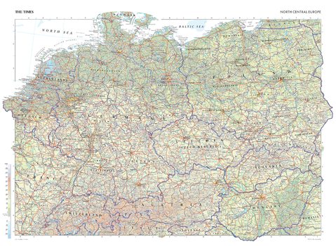 The Times Map of North Central Europe