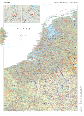 The Times Map of Netherlands, Belgium and Luxembourg