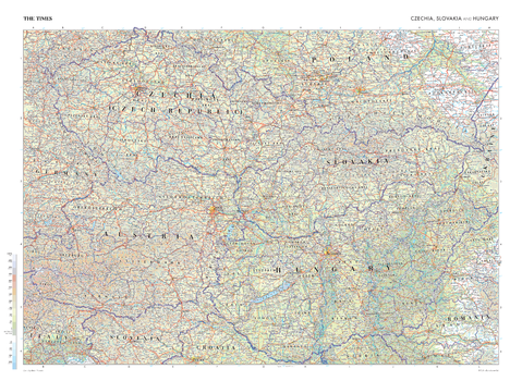 The Times Map of Czech Republic, Slovakia and Hungary