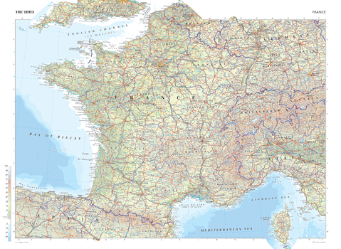 The Times Map of France