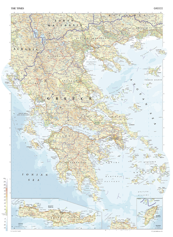 The Times Map of Greece