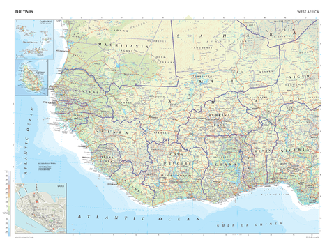The Times Map of West Africa