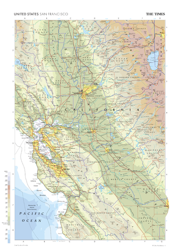 The Times Map of San Francisco (United States)