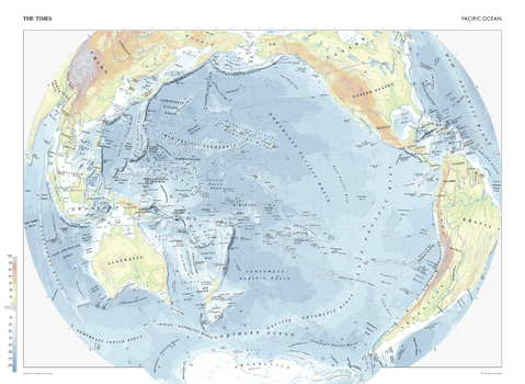 The Times Map of the Pacific Ocean
