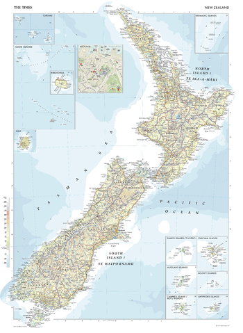 The Times Map of New Zealand - Compact