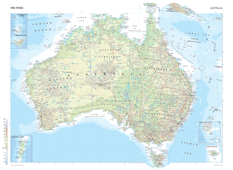 The Times Map of Australia - Compact