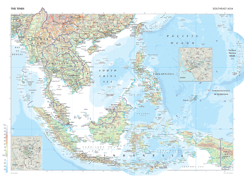 The Times Map of Asia (Southeast) - Compact