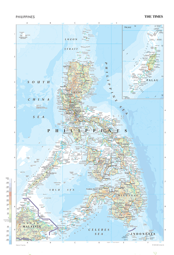 The Times Map of Philippines - Compact
