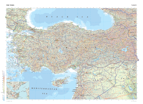 The Times Map of Turkey - Compact