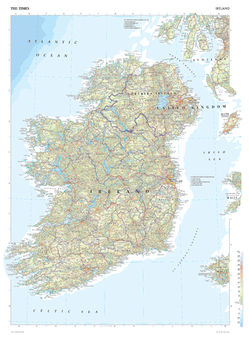 The Times Map of Ireland - Compact