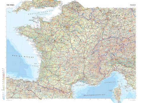 The Times Map of France - Compact