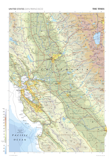 The Times Map of San Francisco (United States) - Compact