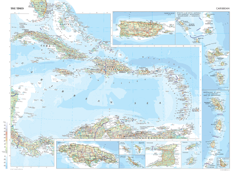 The Times Map of the Caribbean - Compact