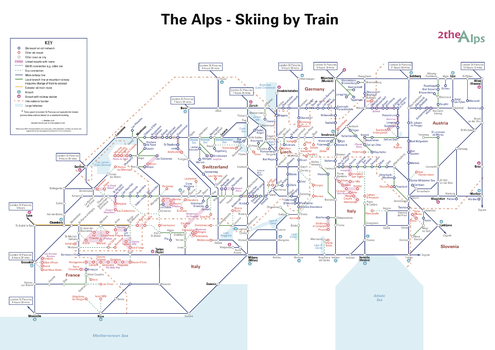 The Alps - Skiing by Train