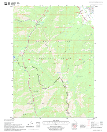 Banner Summit Quadrangle, Idaho