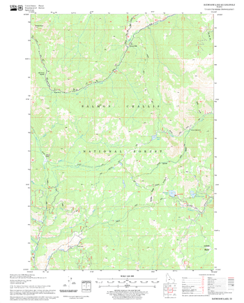 Bayhorse Lake Quadrangle, Idaho