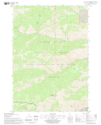 Bear Creek Point Quadrangle, Idaho