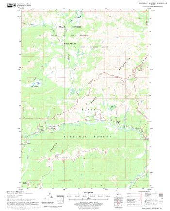 Bear Valley Mountain Quadrangle, Idaho