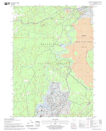 Benham Falls Quadrangle, Oregon