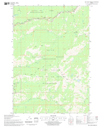 Big Chief Creek Quadrangle, Idaho