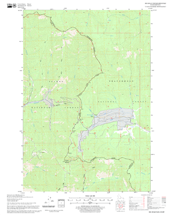 Big Hole Pass Quadrangle, Idaho