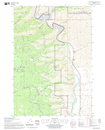 Bird Creek Quadrangle, Idaho
