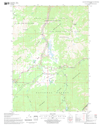 Blue Bunch Mountain Quadrangle, Idaho