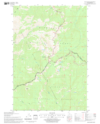 Blue Joint Quadrangle, Idaho