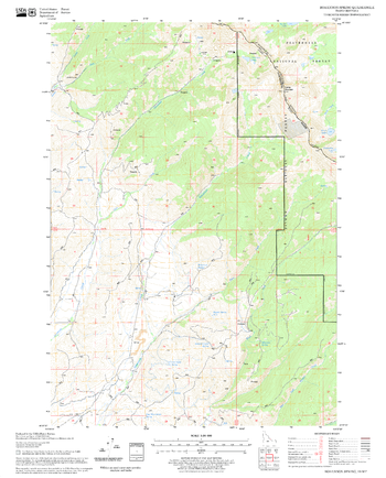 Bohannon Spring Quadrangle, Idaho