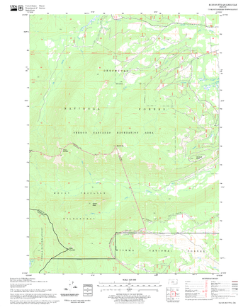 Burn Butte Quadrangle, Oregon