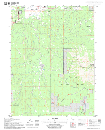 Burney Mountain West Quadrangle, California