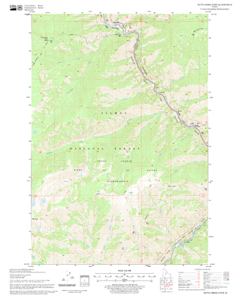 Butts Creek Point Quadrangle, Idaho