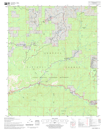 Camp Wishon Quadrangle, California