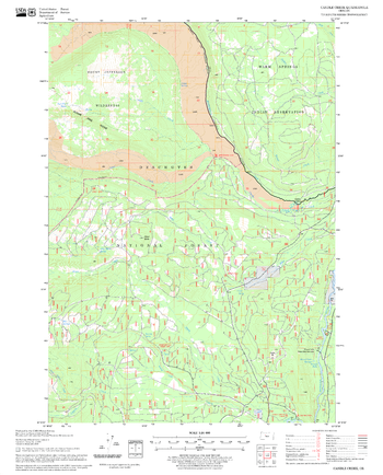 Candle Creek Quadrangle, Oregon