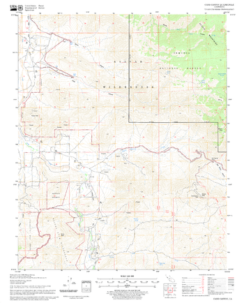 Cane Canyon Quadrangle, California