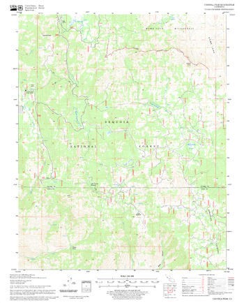 Cannell Peak Quadrangle, California