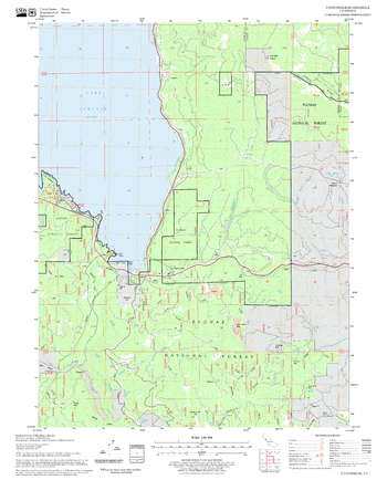 Canyondam Quadrangle, California