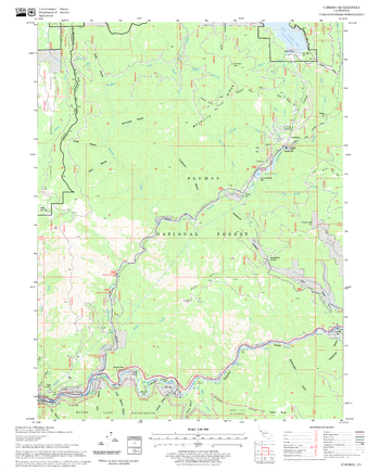 Caribou Quadrangle, California