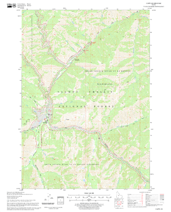 Casto Quadrangle, Idaho