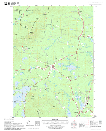 Center Sandwich Quadrangle, New Hampshire-Vermont