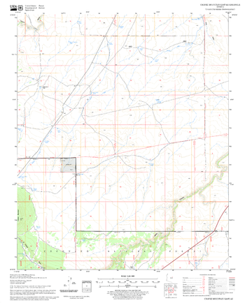 Chavez Mountain East Quadrangle, Arizona
