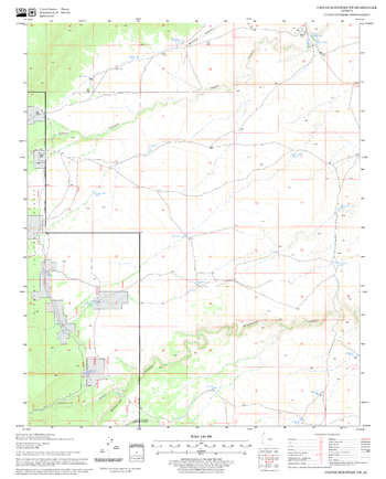 Chavez Mountain NW Quadrangle, Arizona