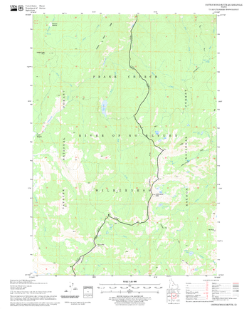 Cottonwood Butte Quadrangle, Idaho