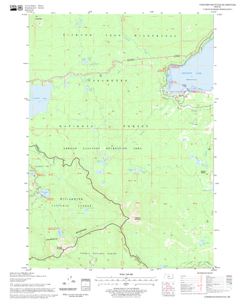 Cowhorn Mountain Quadrangle, Oregon