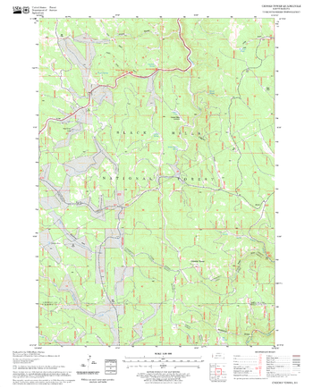 Crooks Tower Quadrangle, South Dakota