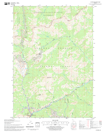 Custer Quadrangle, Idaho