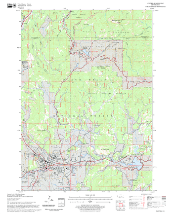 Custer Quadrangle, South Dakota