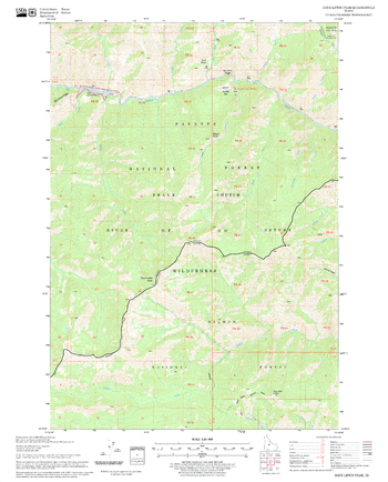 Dave Lewis Peak Quadrangle, Idaho